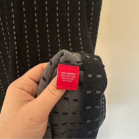 KIMSON KLOVER Wool Silk V-Neck Sweater A-Line Dress Womens Xl - Picture 4 of 6